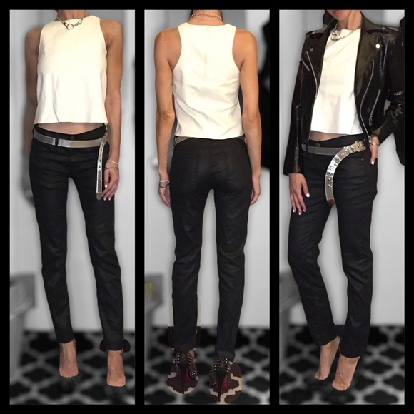 J brand leather shirt - Picture 3 of 6